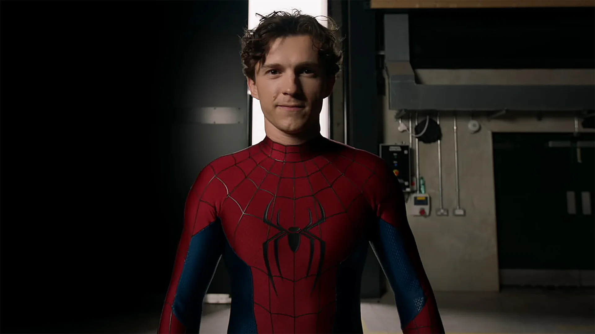 Tom Holland as Peter Parker at the end of Spider-Man: Brand New Day