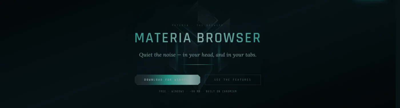 Materia Browser — free for Windows